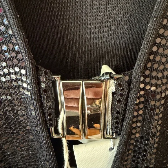 DODO BAR OR Nina embellished cutout stretch-jersey maxi dress black metallic 10